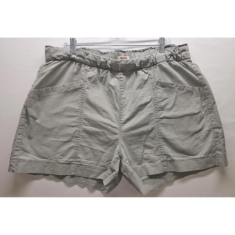 Womens size XXL‎ Signature By Levi Strauss Sage Cotton Shorts Pockets Pull On